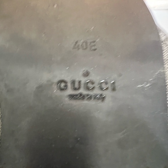 Gucci Black Leather Sandals, Size 40E EU (10 in US) - Picture 8 of 9